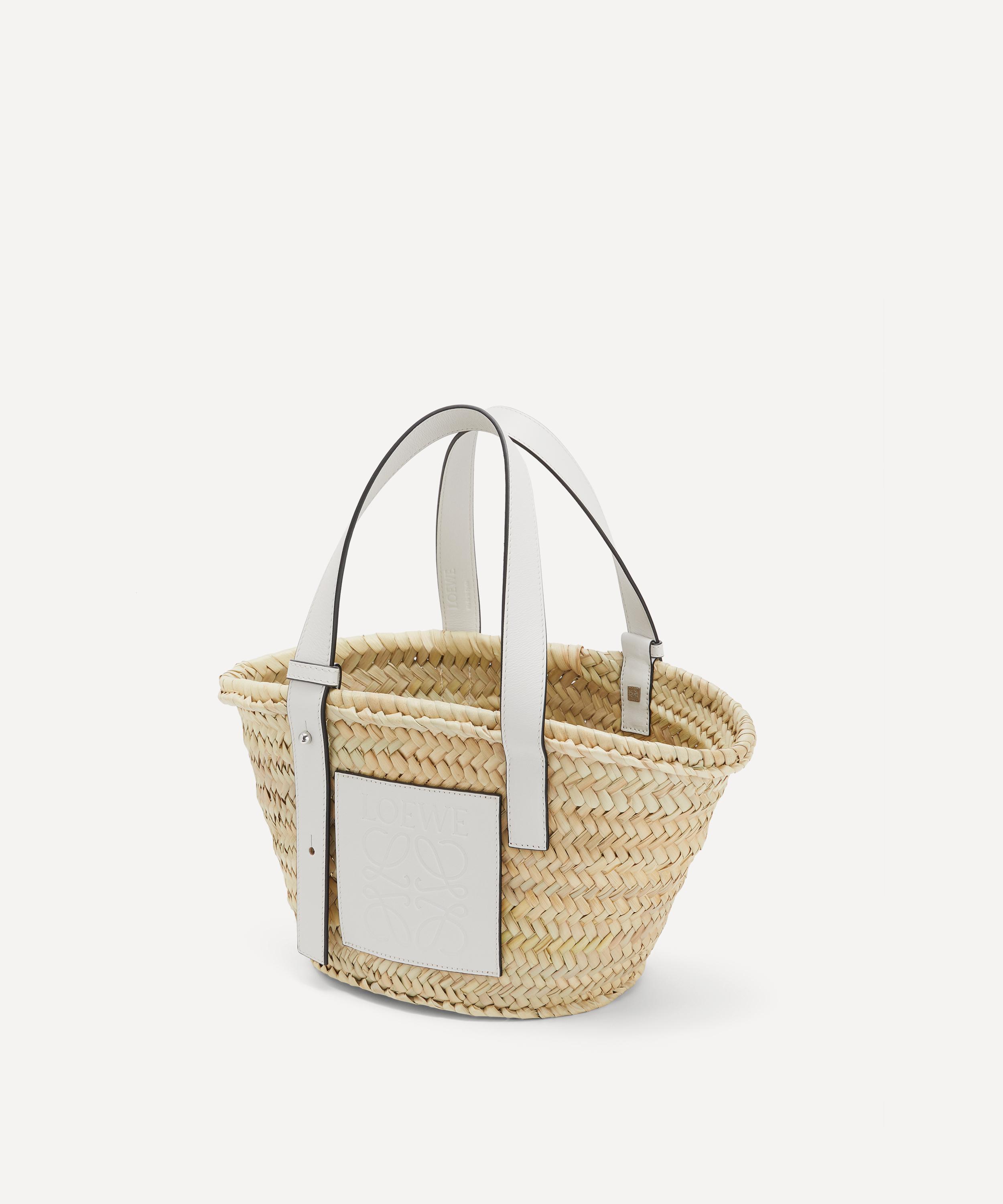 Loewe Small Basket Bag, White