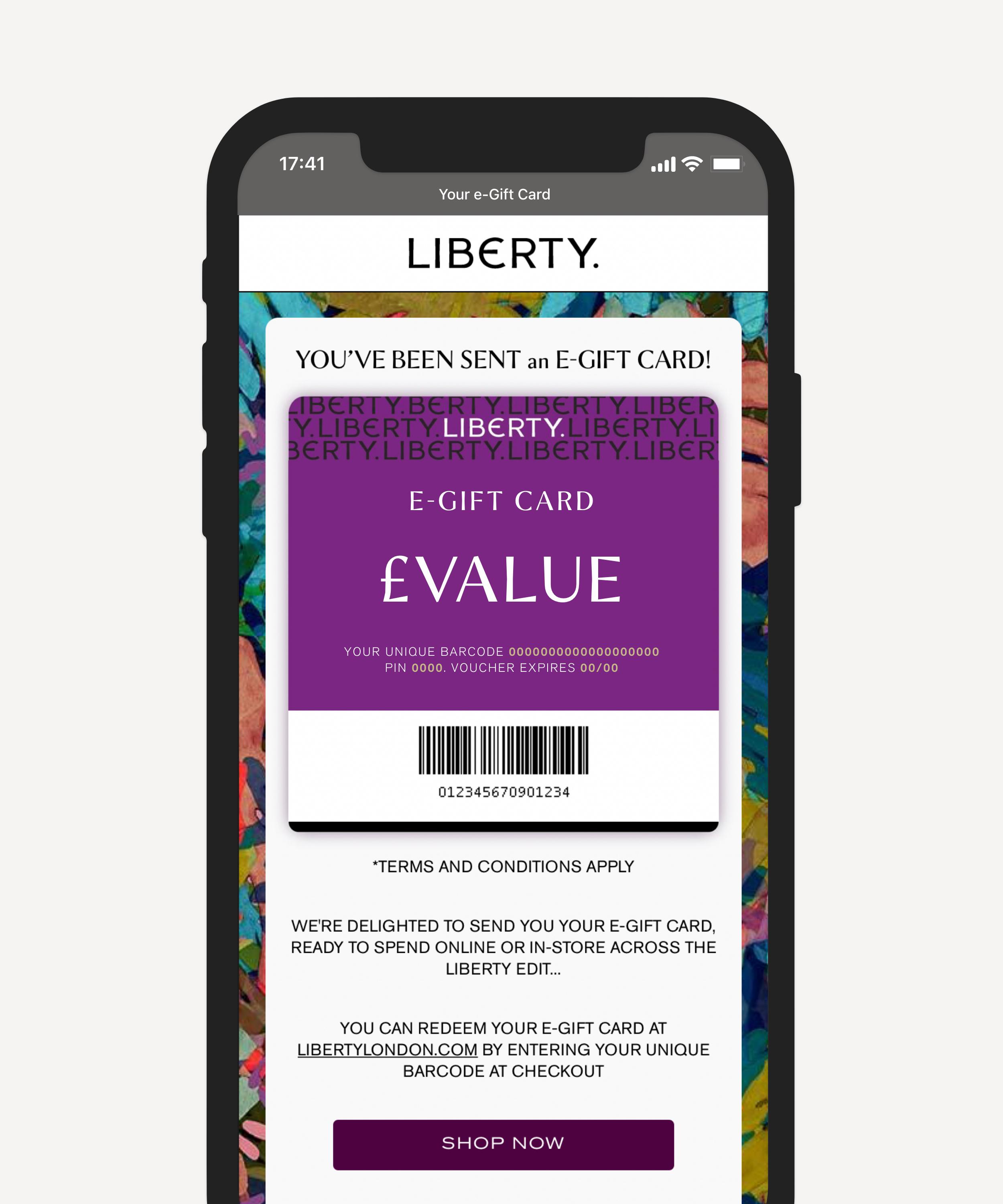 Liberty- Liberty E-Gift Card image number 1