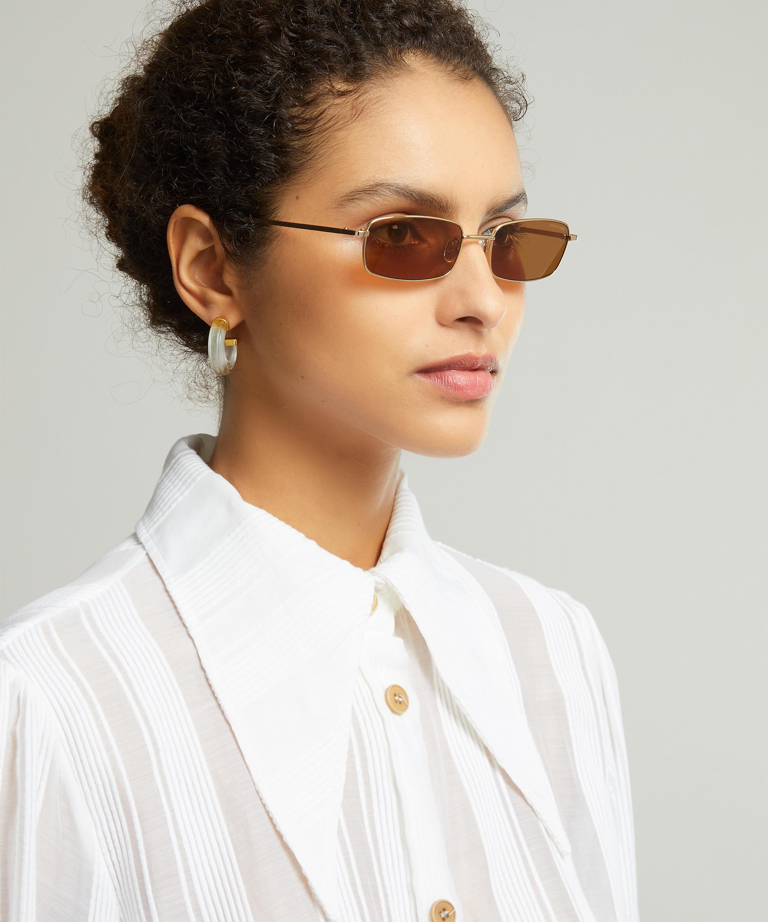 DMY Studios - Olsen Rectangular Metal Sunglasses image number 1