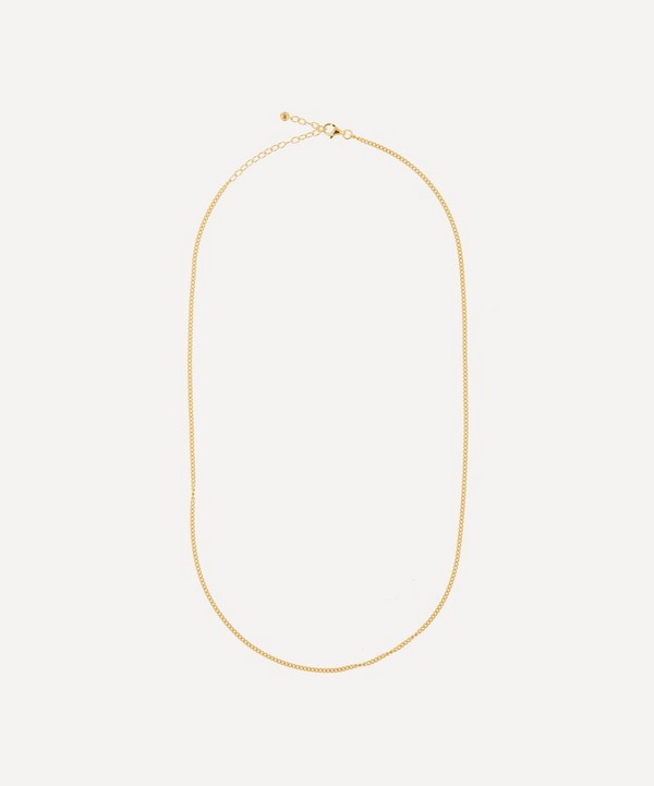 Monica Vinader - Gold Plated Vermeil Silver 18-20" Curb Chain Necklace image number null