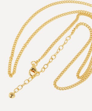 Monica Vinader - Gold Plated Vermeil Silver 18-20" Curb Chain Necklace image number 2