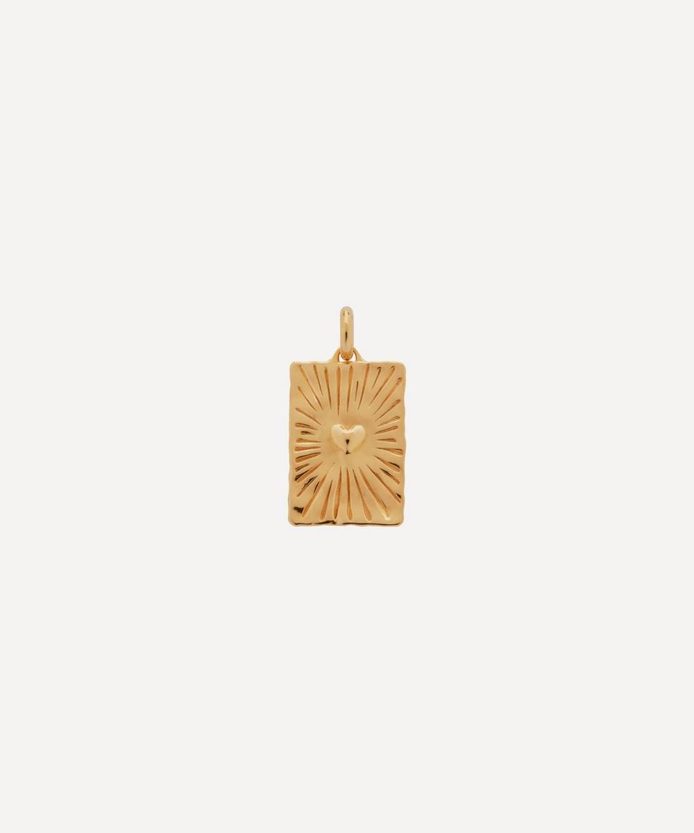 Monica Vinader - Gold Plated Vermeil Silver Talisman Heart Pendant