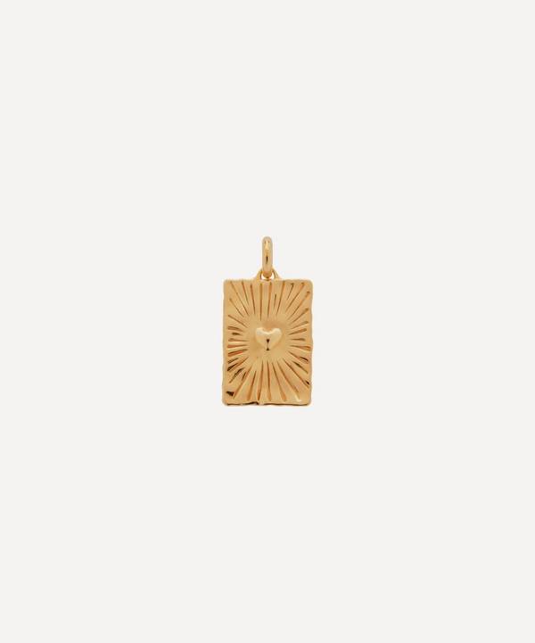 Monica Vinader - Gold Plated Vermeil Silver Talisman Heart Pendant image number 0