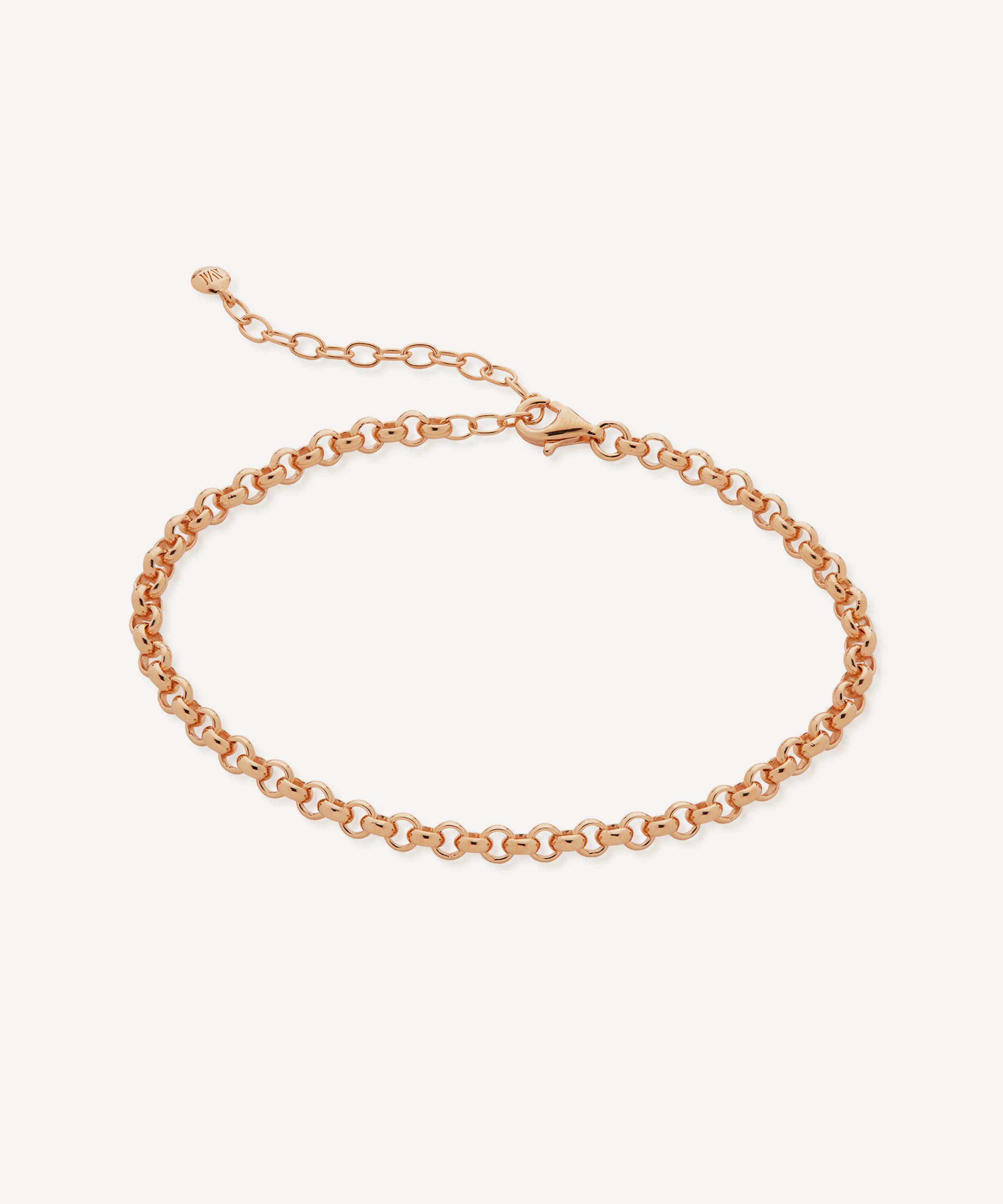 Monica Vinader - Rose Gold Plated Vermeil Silver Vintage Chain Bracelet image number 0