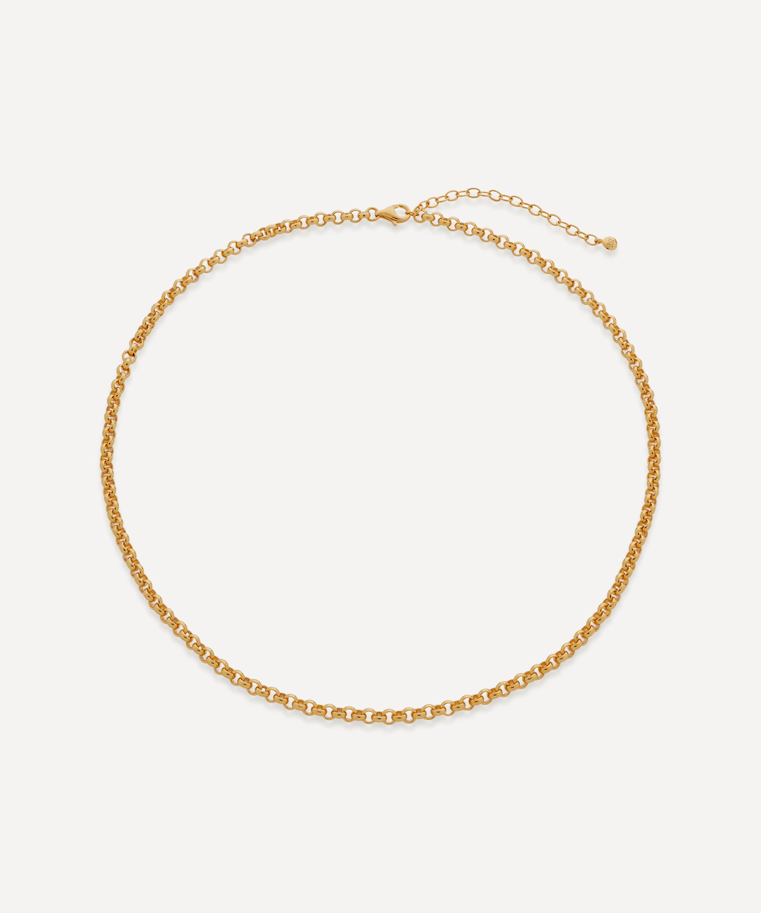 Monica Vinader - Gold Plated Vermeil Silver 15-17" Vintage Choker Necklace image number 0