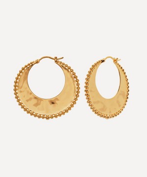 Monica Vinader - Gold Plated Vermeil Silver Deia Beaded Hoop Earrings image number 0