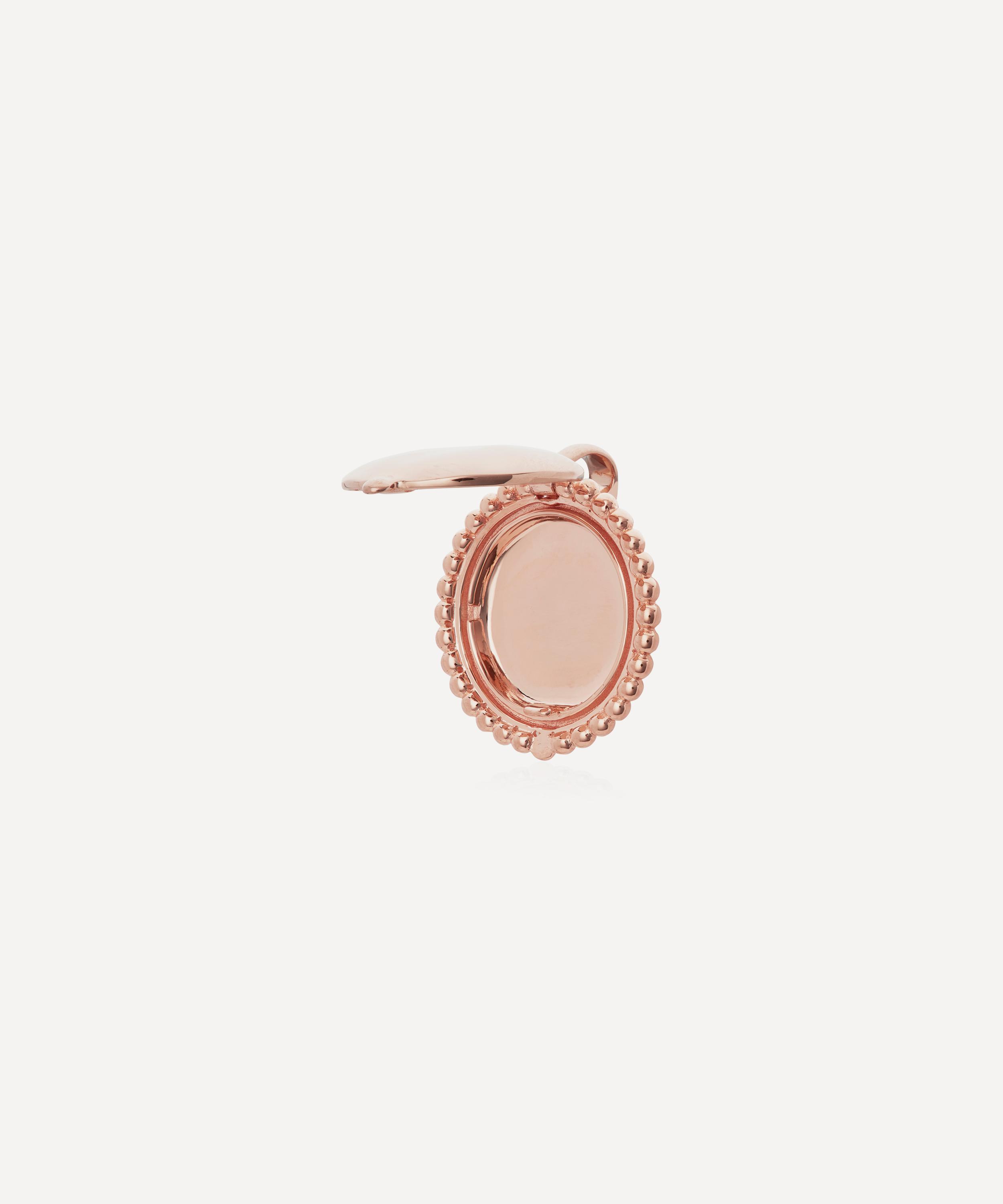 Monica Vinader - Rose Gold Plated Vermeil Silver Deia Locket Pendant image number 1