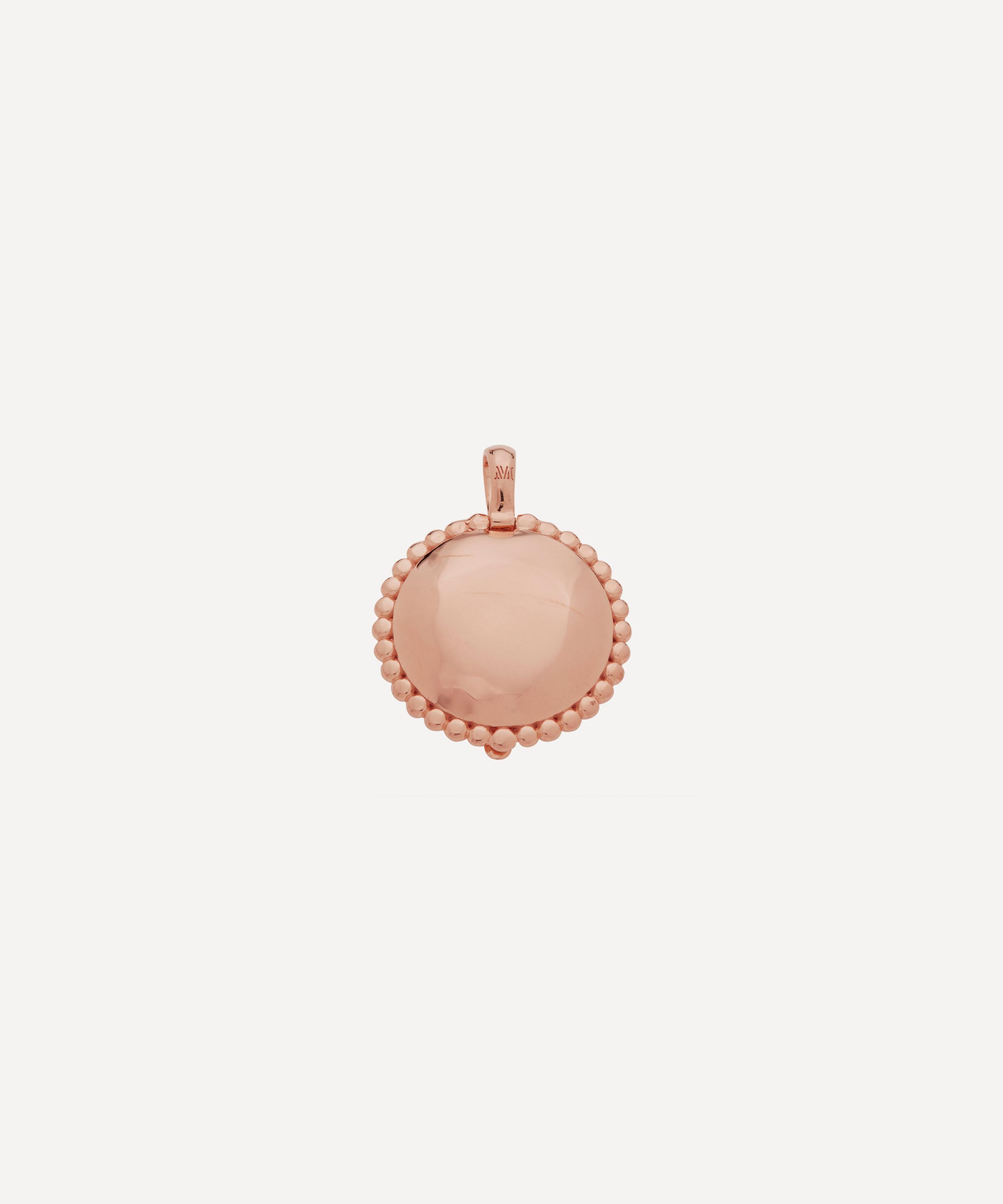 Monica Vinader - Rose Gold Plated Vermeil Silver Deia Locket Pendant image number 2