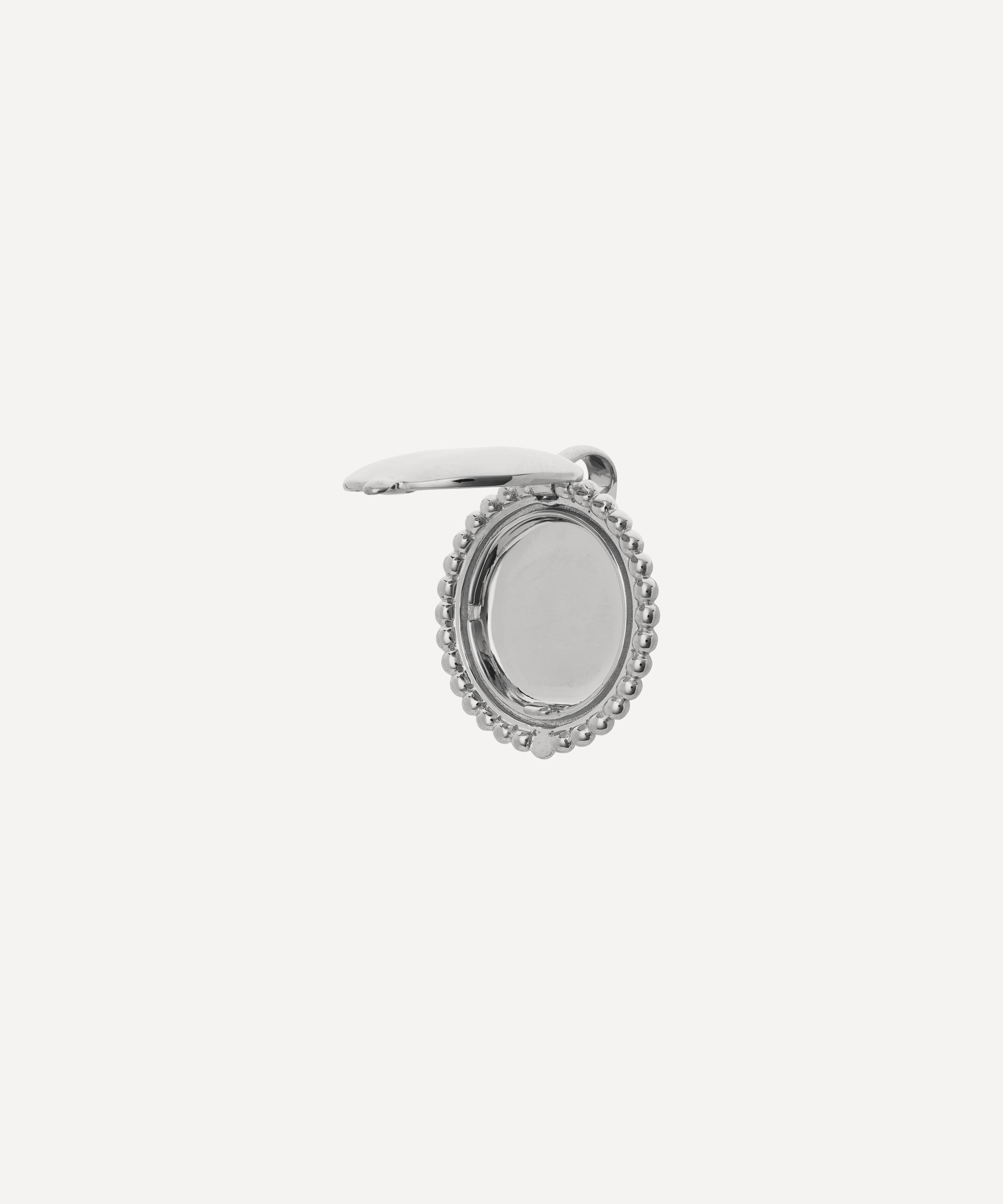 Monica Vinader - Silver Deia Locket Pendant image number 2