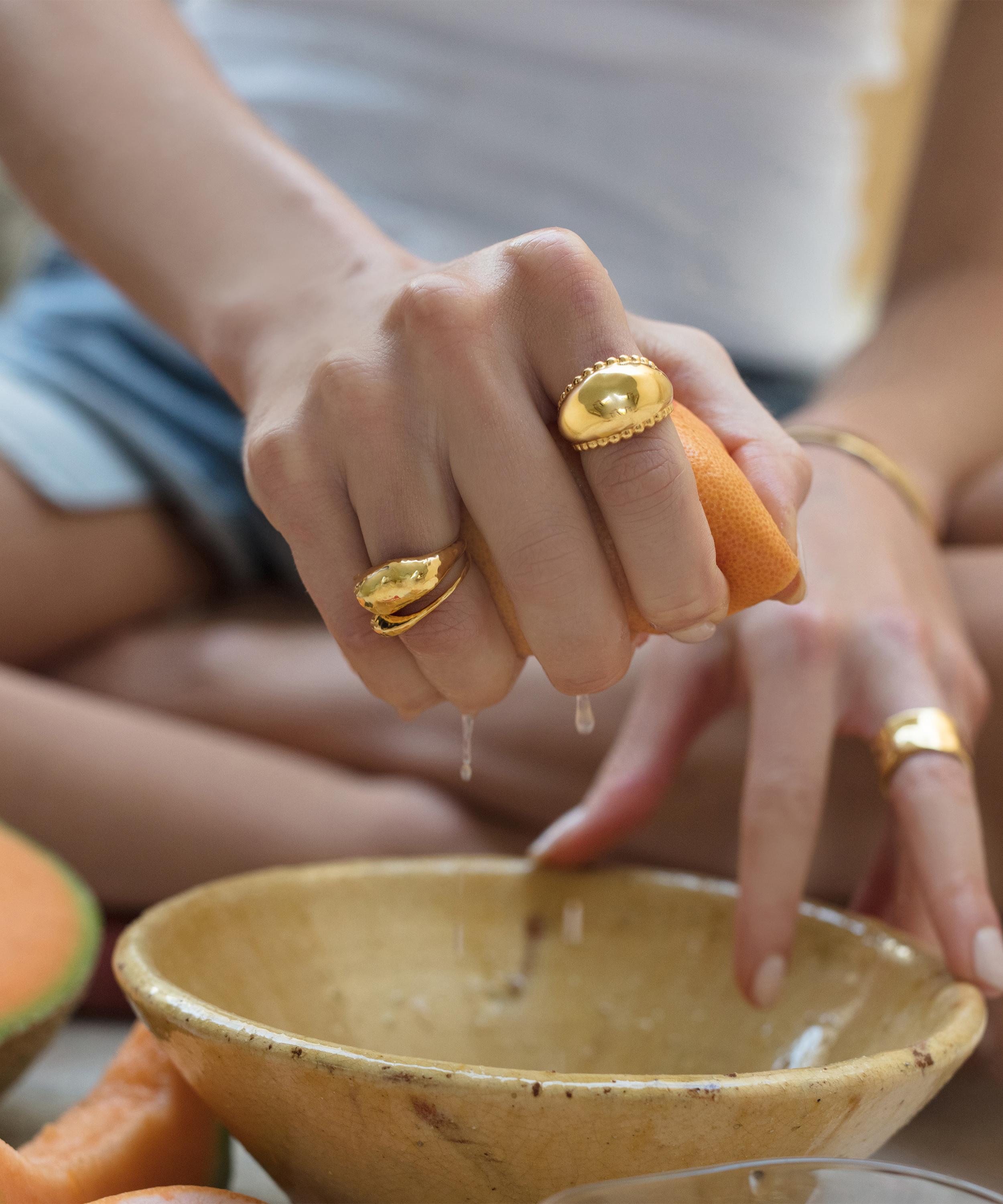 Monica vinader gold ring shop