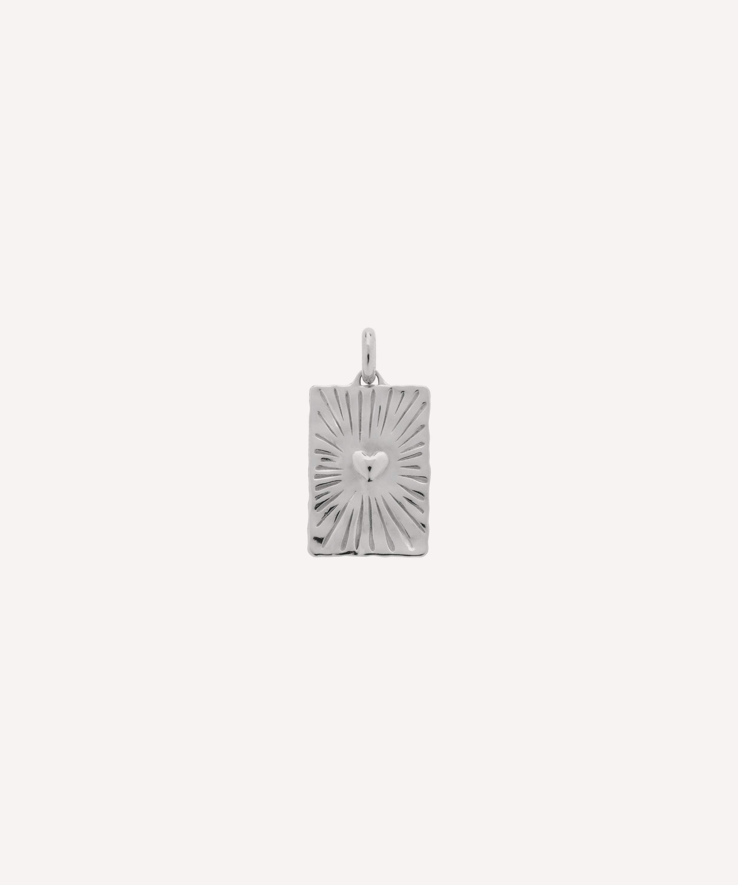 Monica Vinader - Silver Talisman Heart Pendant image number 0