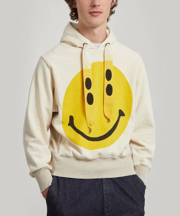 Smiley Face Print Hoodie | Liberty