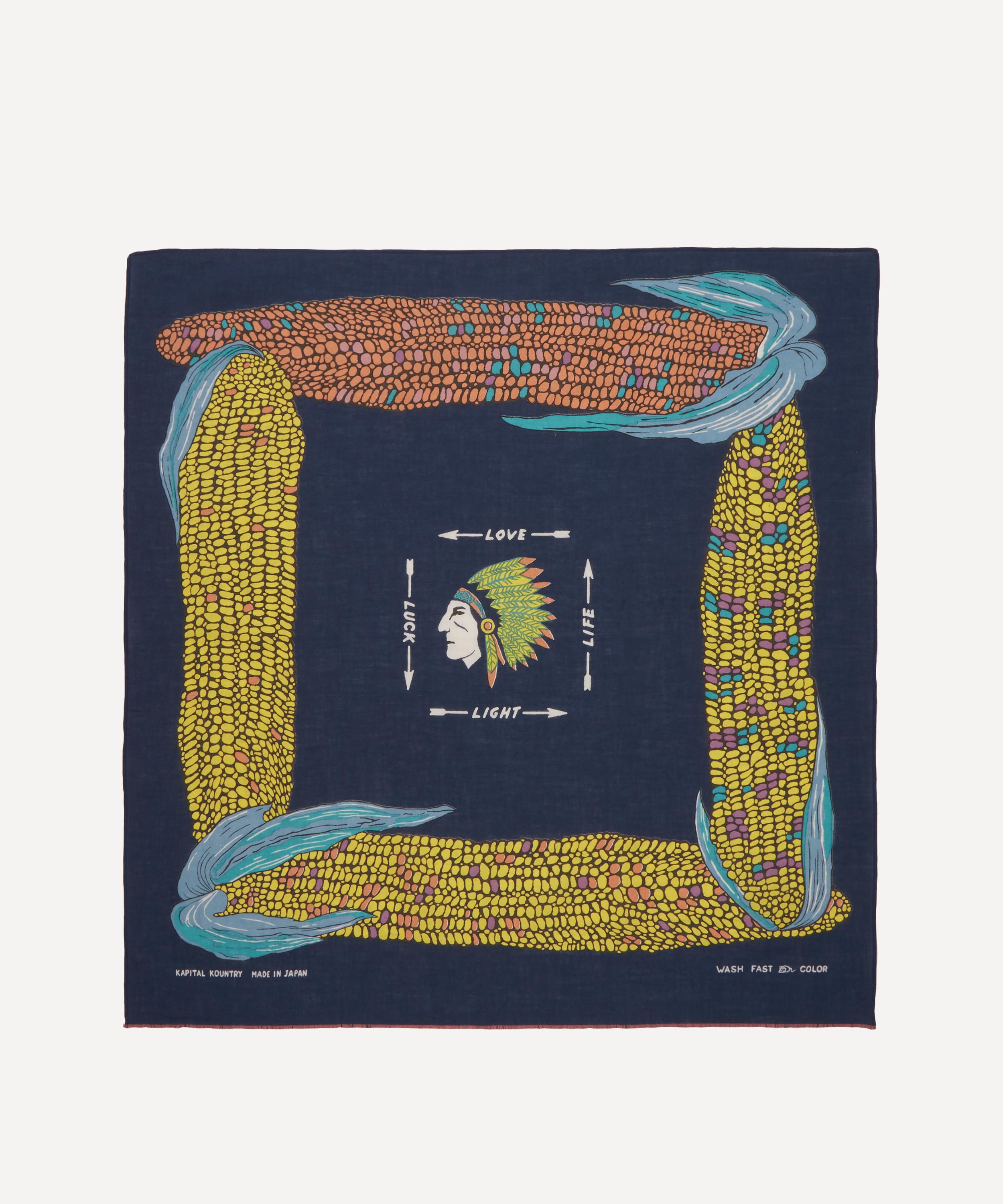 Kapital - Lucky Flint Corn Cotton Bandana image number 1