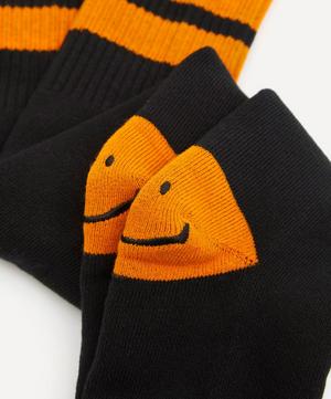 Kapital - 144-Yarn Knee-High Smiley Face Skate Socks image number 2