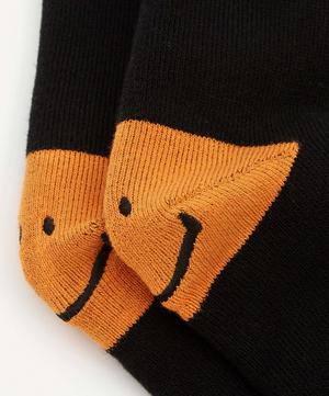 Kapital - 144-Yarn Knee-High Smiley Face Skate Socks image number 4