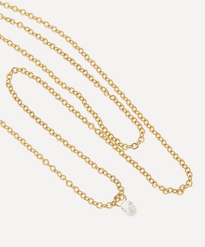 Satomi Kawakita - 18ct Gold Diamond Drop Pendant Necklace image number 3