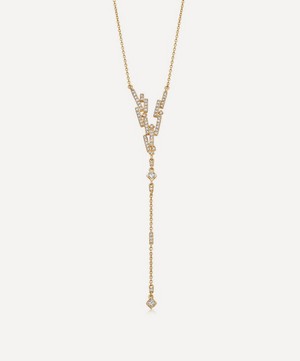 Astley Clarke - 14ct Gold Comet Flare Diamond Lariat Necklace image number 2