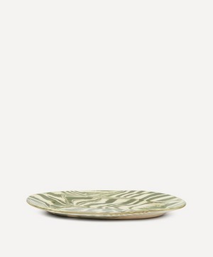 Henry Holland Studio - Green and White Small Serving Platter image number 2