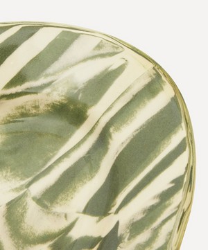 Henry Holland Studio - Green and White Small Serving Platter image number 4