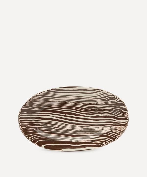 Henry Holland Studio - Brown and White Small Serving Platter image number 0