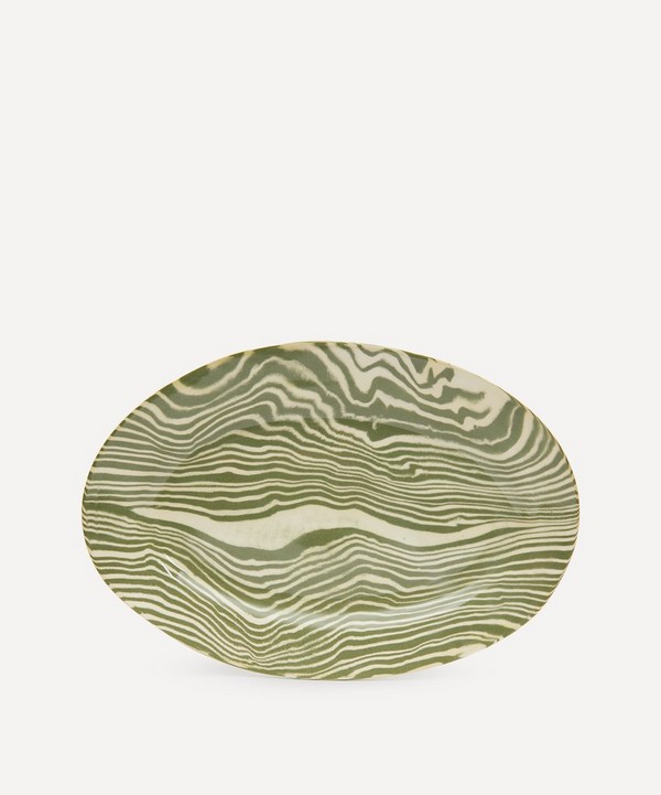 Henry Holland Studio - Green and White Serving Platter image number null