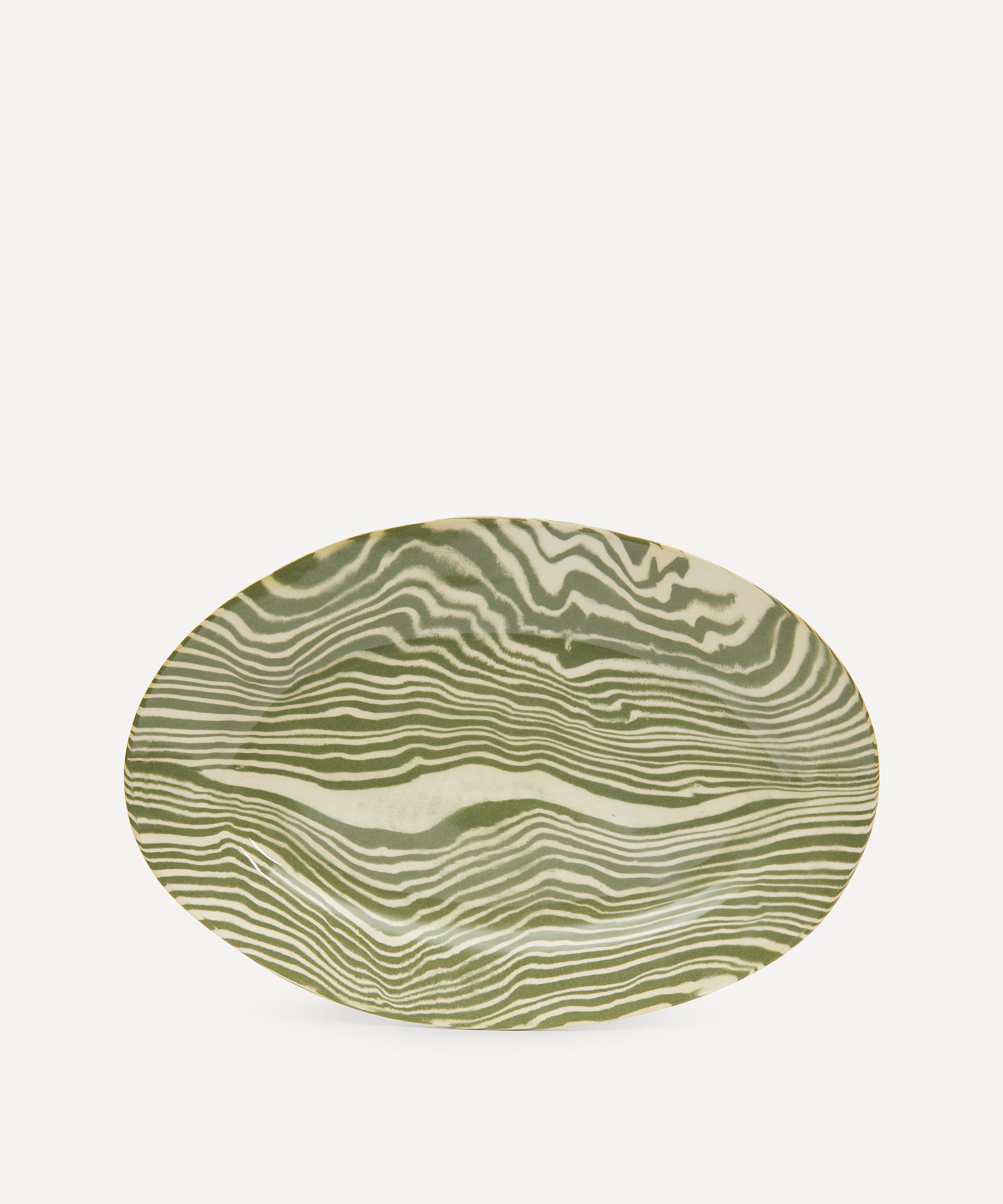 Henry Holland Studio - Green and White Serving Platter image number 0