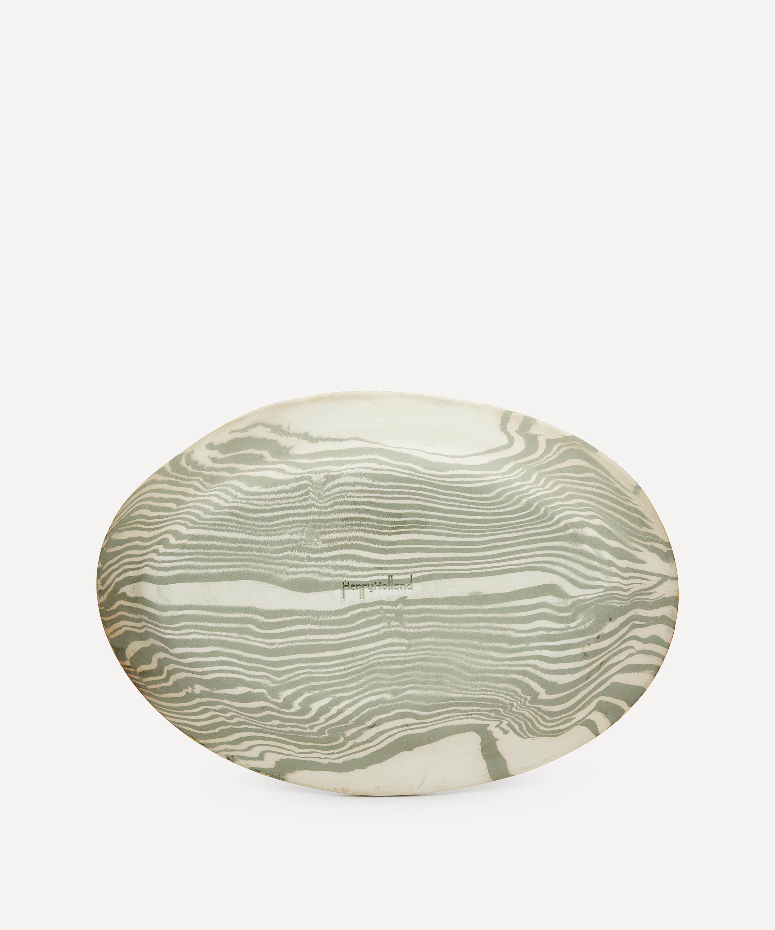 Henry Holland Studio - Green and White Serving Platter image number 3