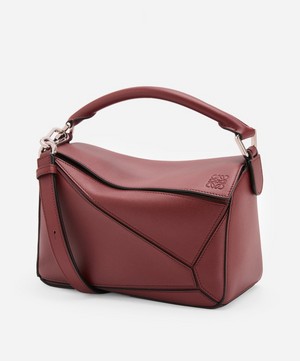 Small Puzzle Leather Shoulder Bag