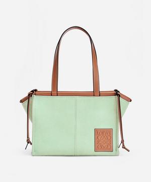 Loewe - Small Cushion Canvas and Leather Tote Bag image number 0