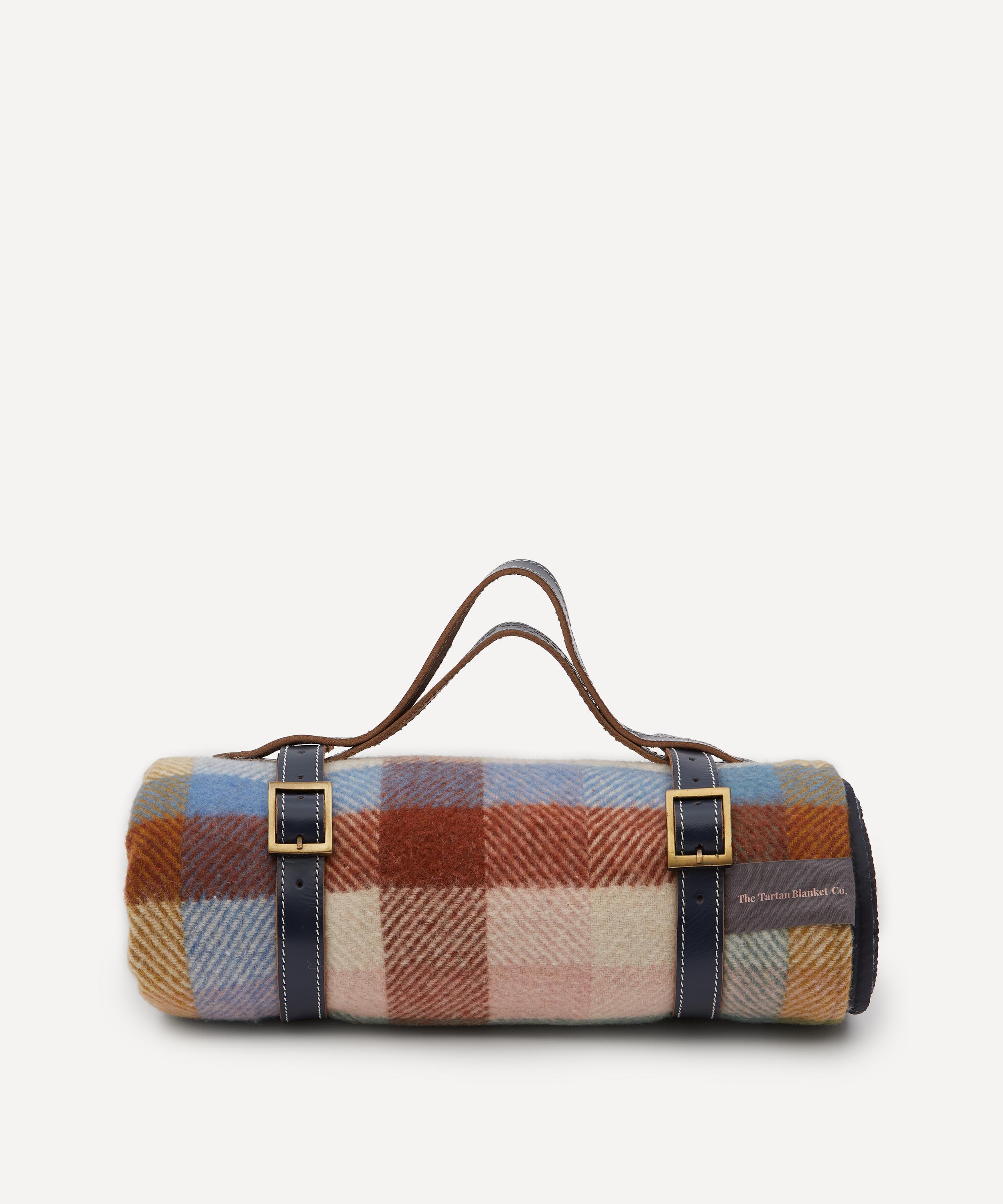 The Tartan Blanket Co. Rainbow Check Recycled Wool Picnic Blanket