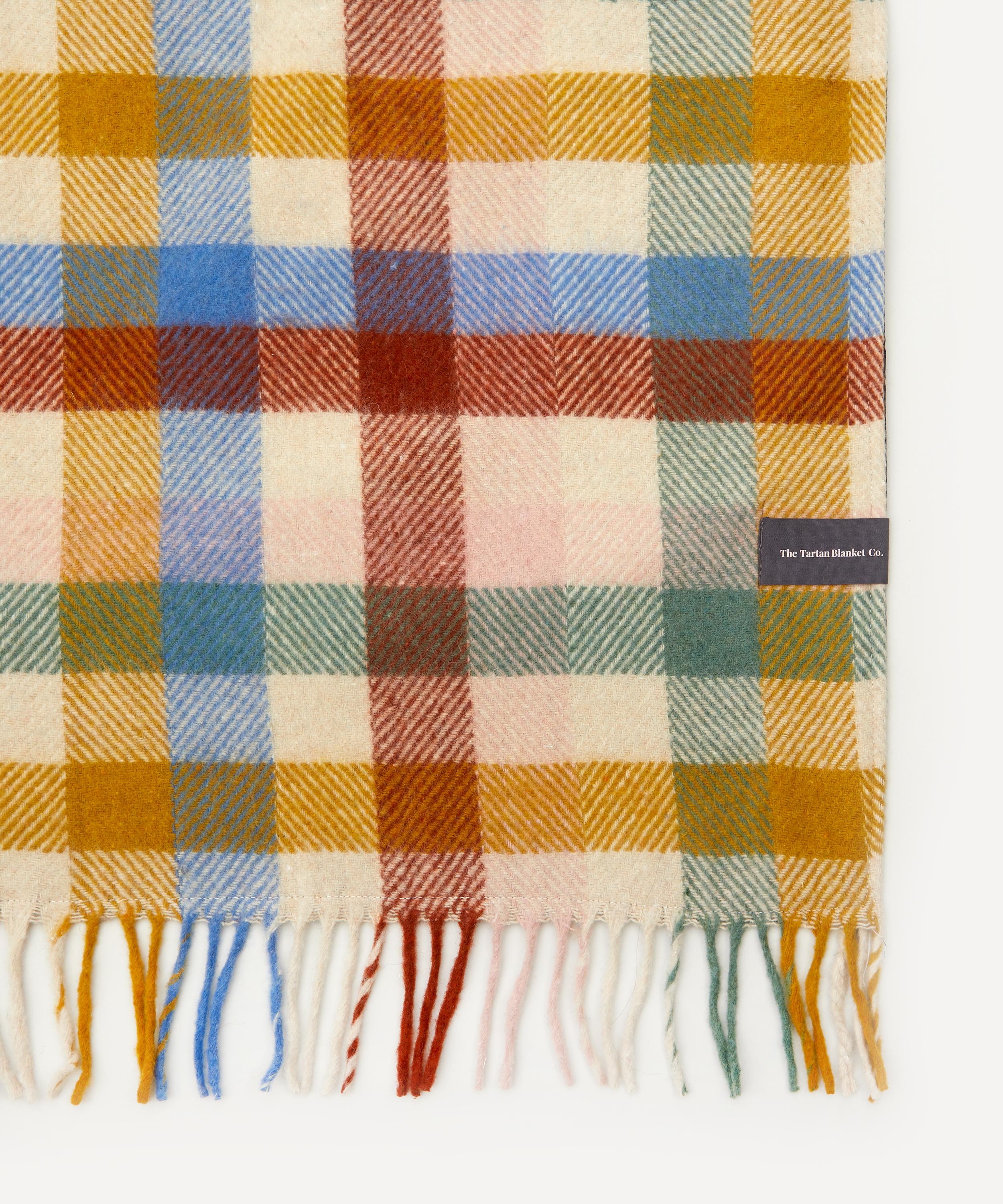 The Tartan Blanket Co. Rainbow Check Recycled Wool Picnic Blanket