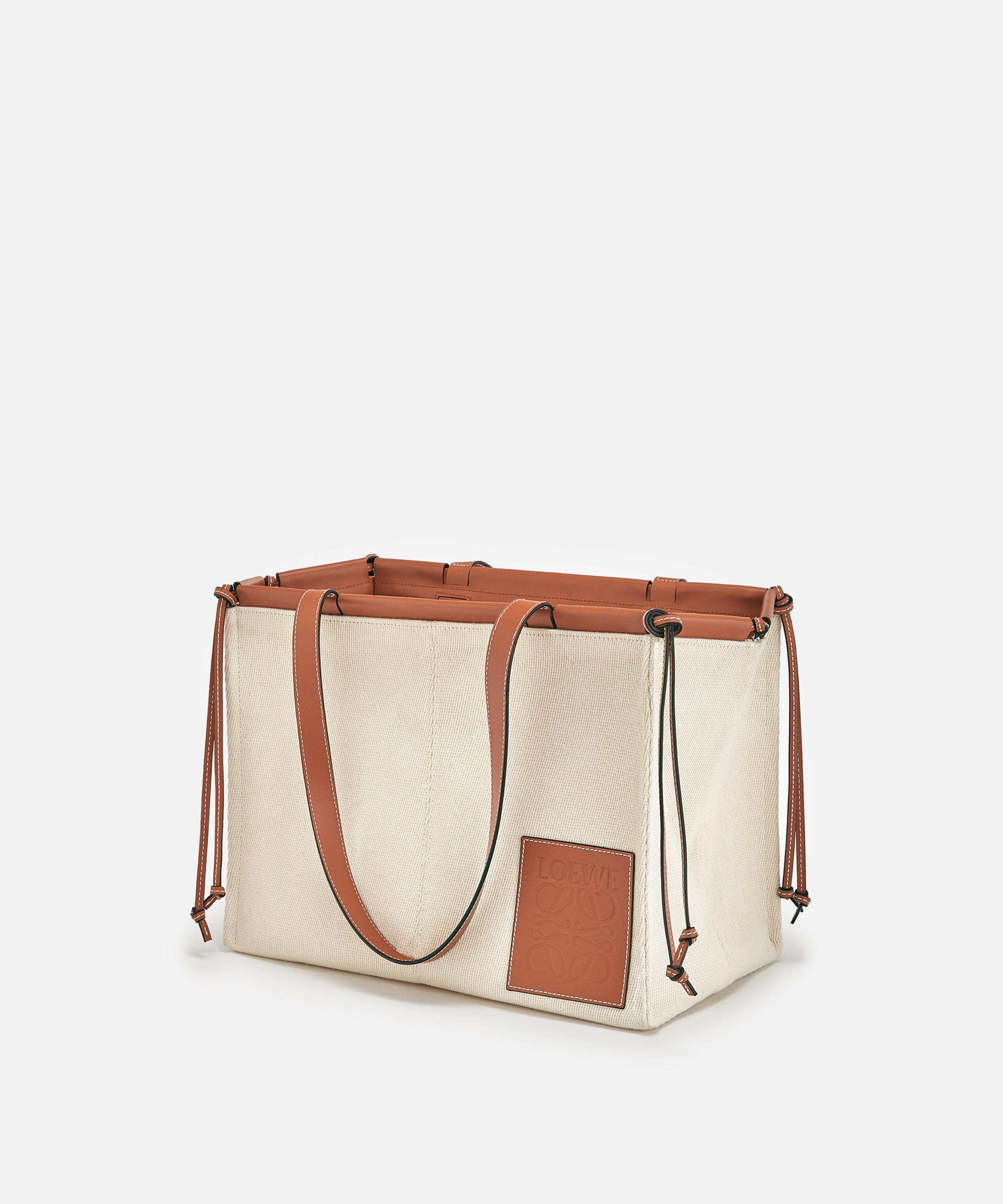 Loewe Cushion Canvas and Leather Tote Bag | Liberty