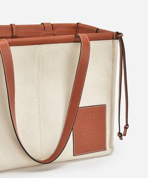 Loewe - Cushion Canvas and Leather Tote Bag image number 4
