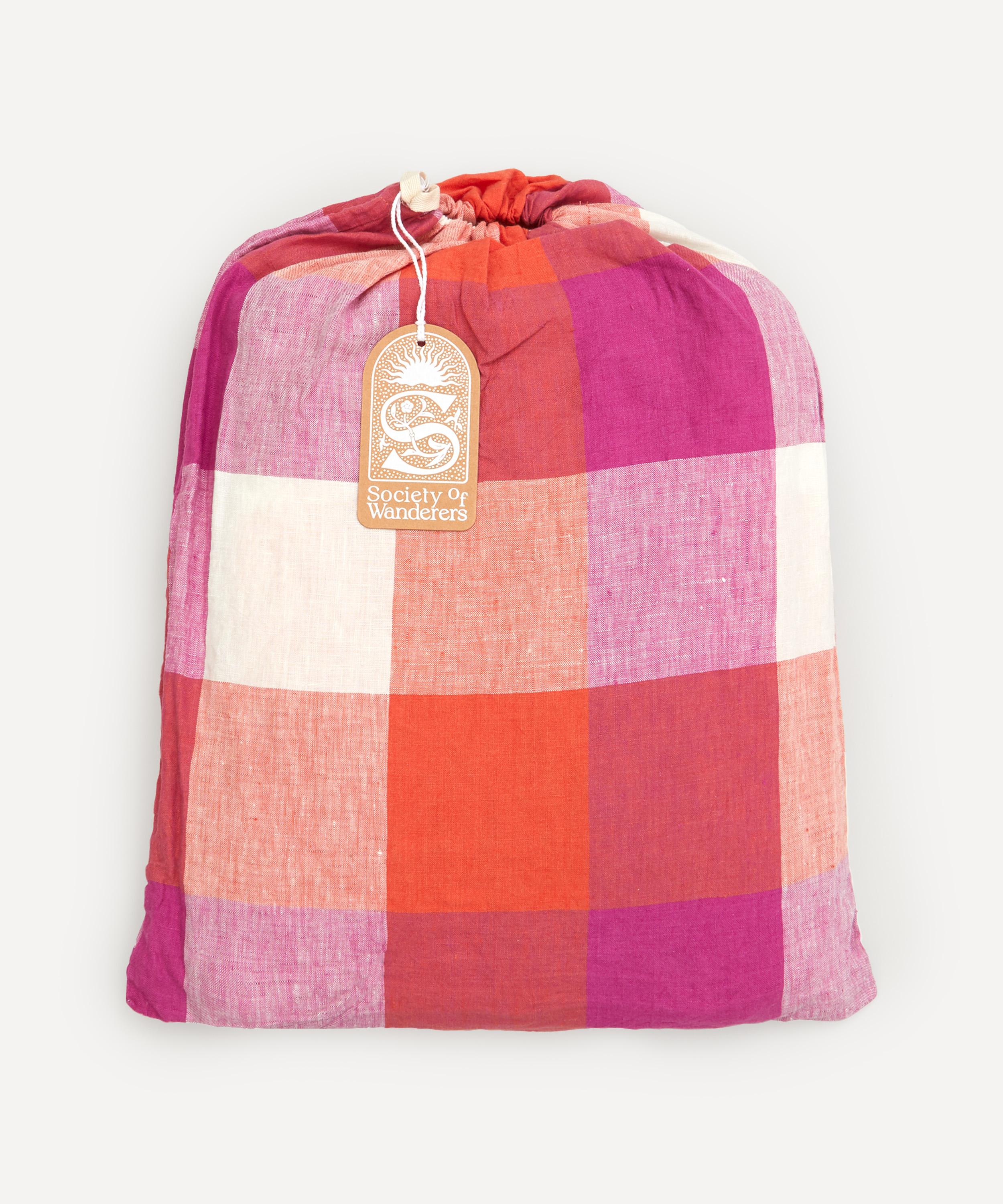 Society of Wanderers - Sherbet Check 50x50cm Napkins Set of Four image number 4