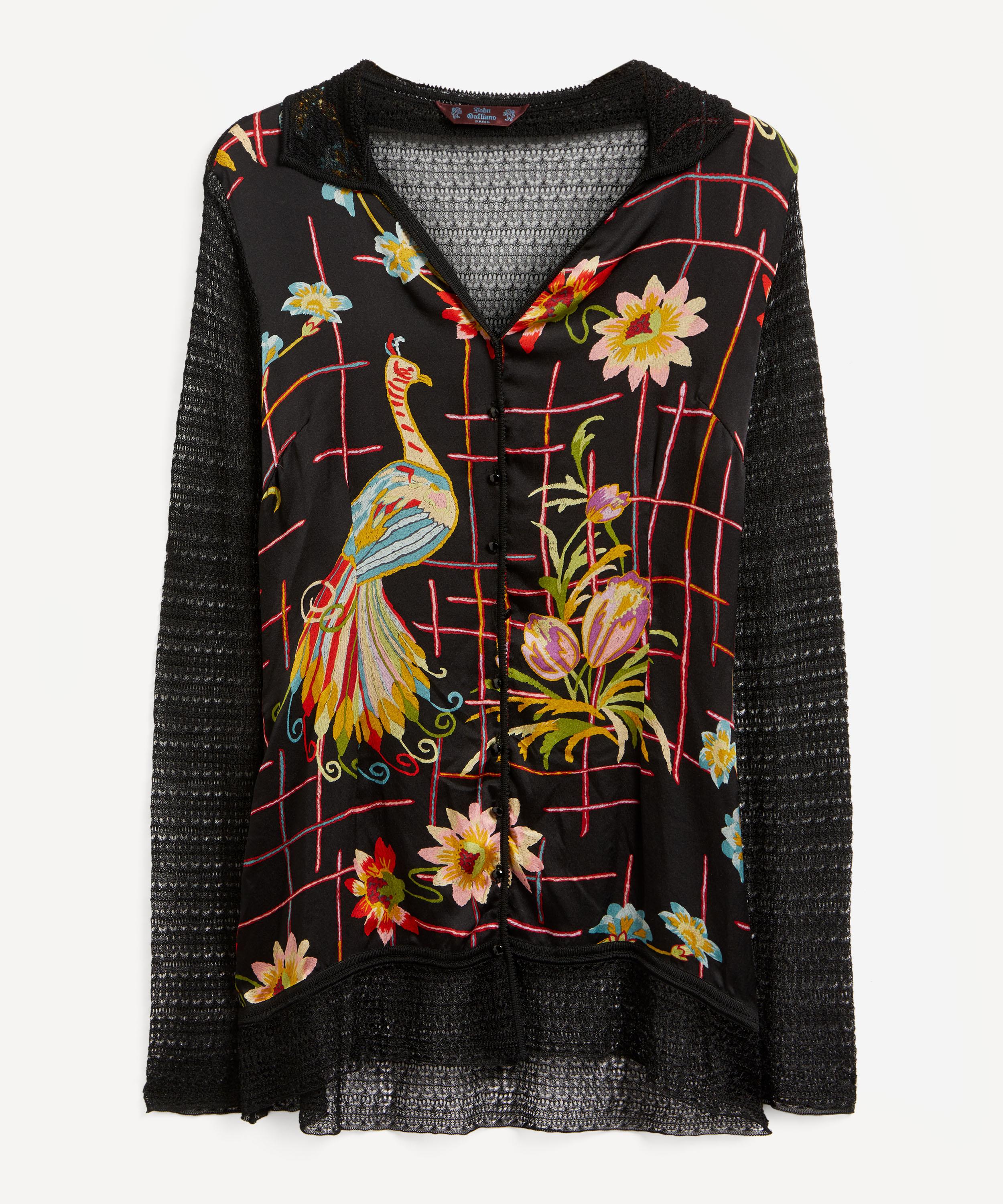 Designer Vintage - John Galliano '90s Multicoloured Silk Shirt image number 0