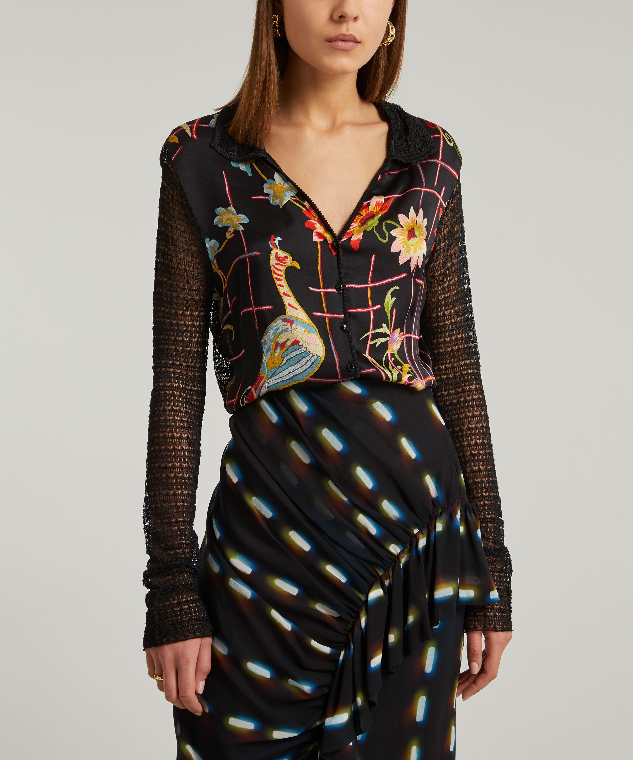 Designer Vintage - John Galliano '90s Multicoloured Silk Shirt image number 1