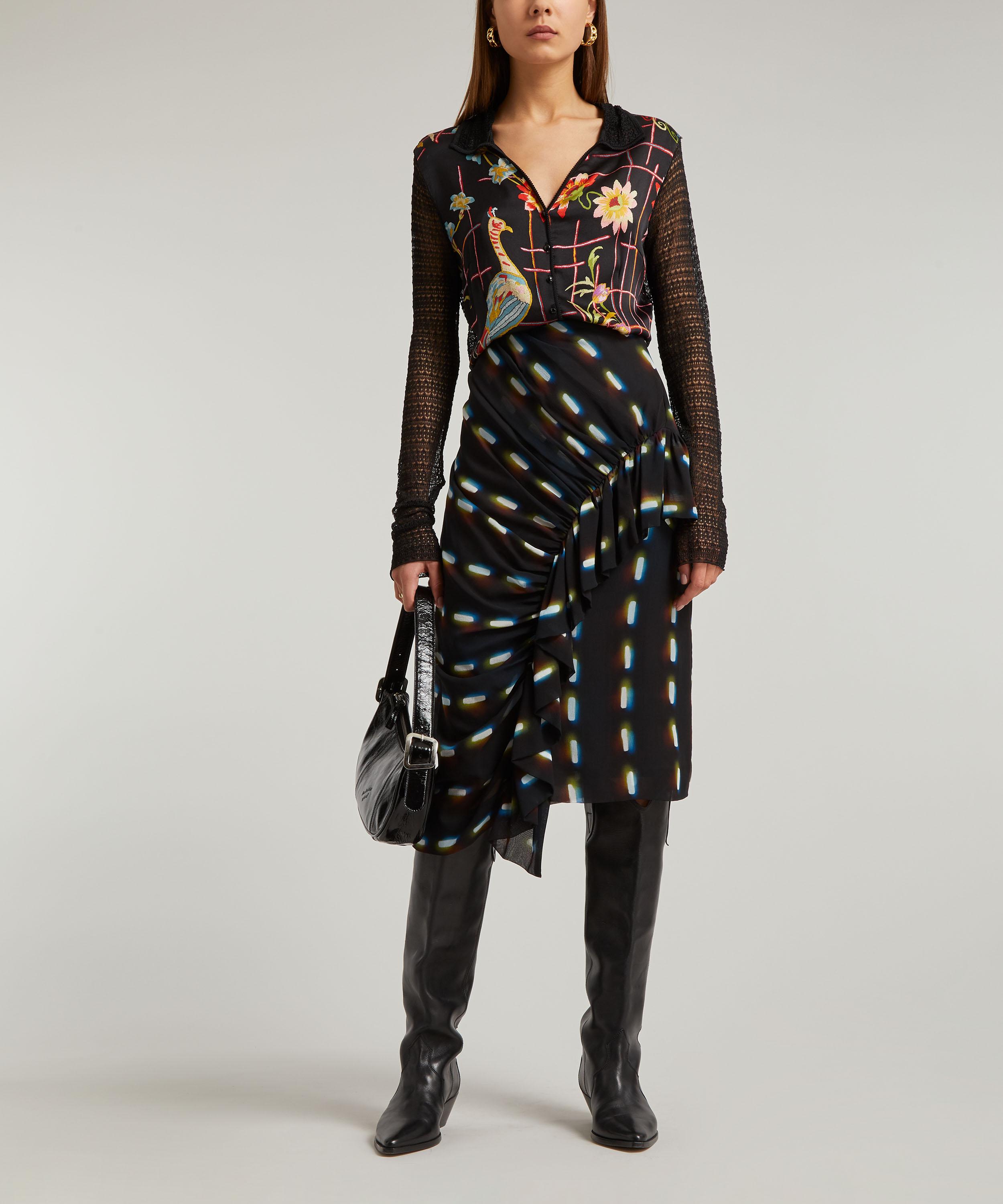 Designer Vintage - John Galliano '90s Multicoloured Silk Shirt image number 2