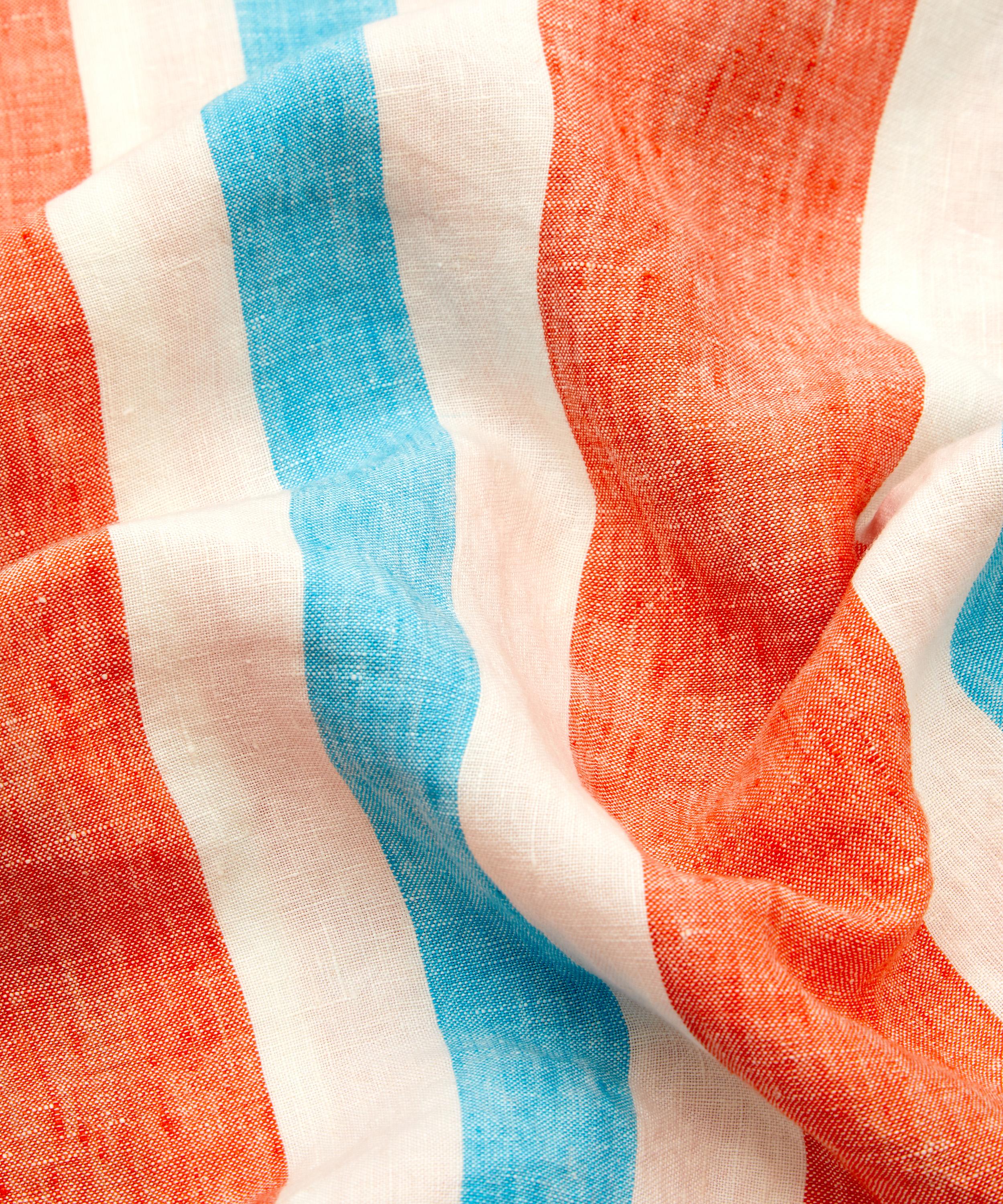 Society of Wanderers - Candy Stripe Ruffle Double Flat Sheet image number 2