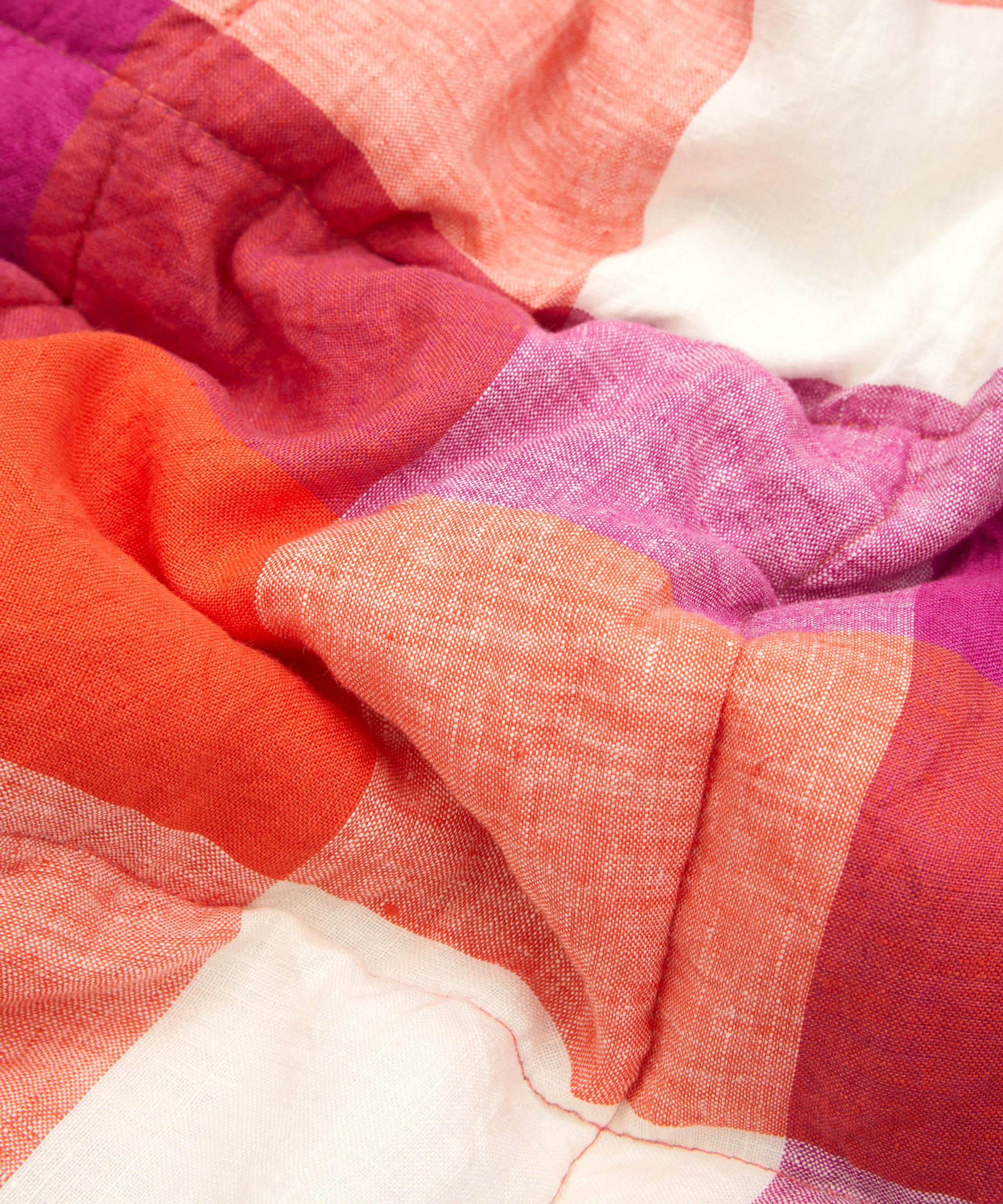 Society of Wanderers - Sherbet and Lilac Gingham Double Sided Standard Quilt image number 3