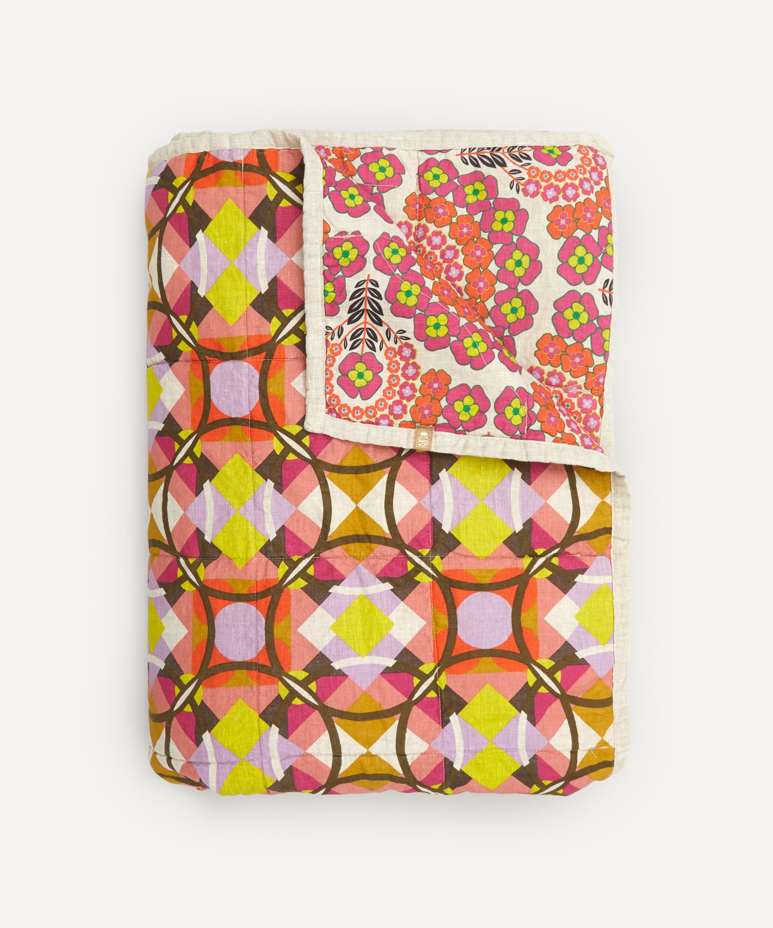 Society of Wanderers - Gogo and Gigi Floral Double Sided Standard Quilt image number 0