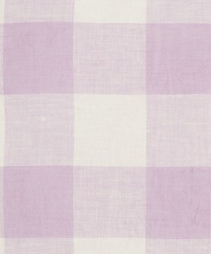 Society of Wanderers - Lilac Gingham Cushion Cover image number 2