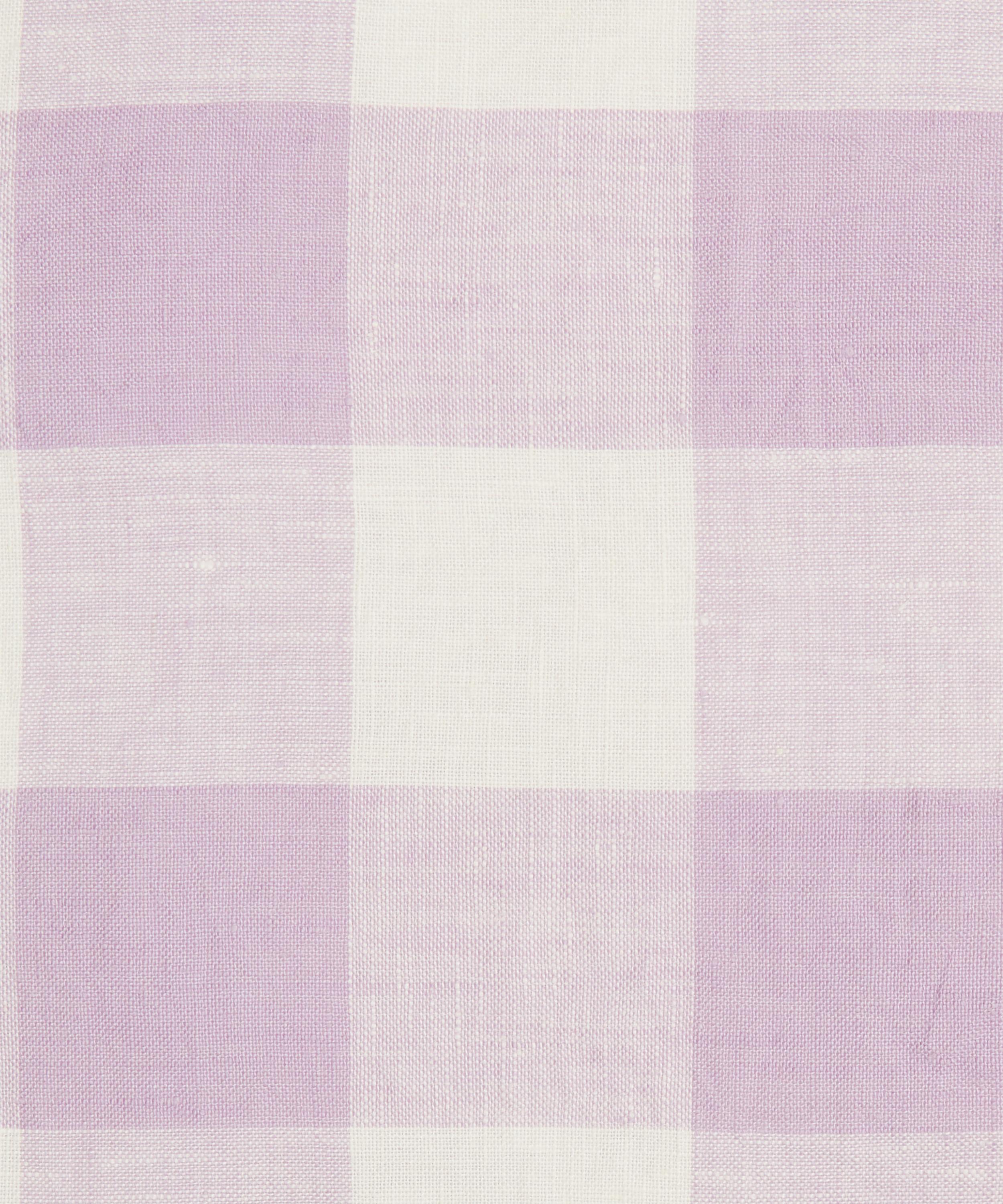 Society of Wanderers - Lilac Gingham Cushion Cover image number 2