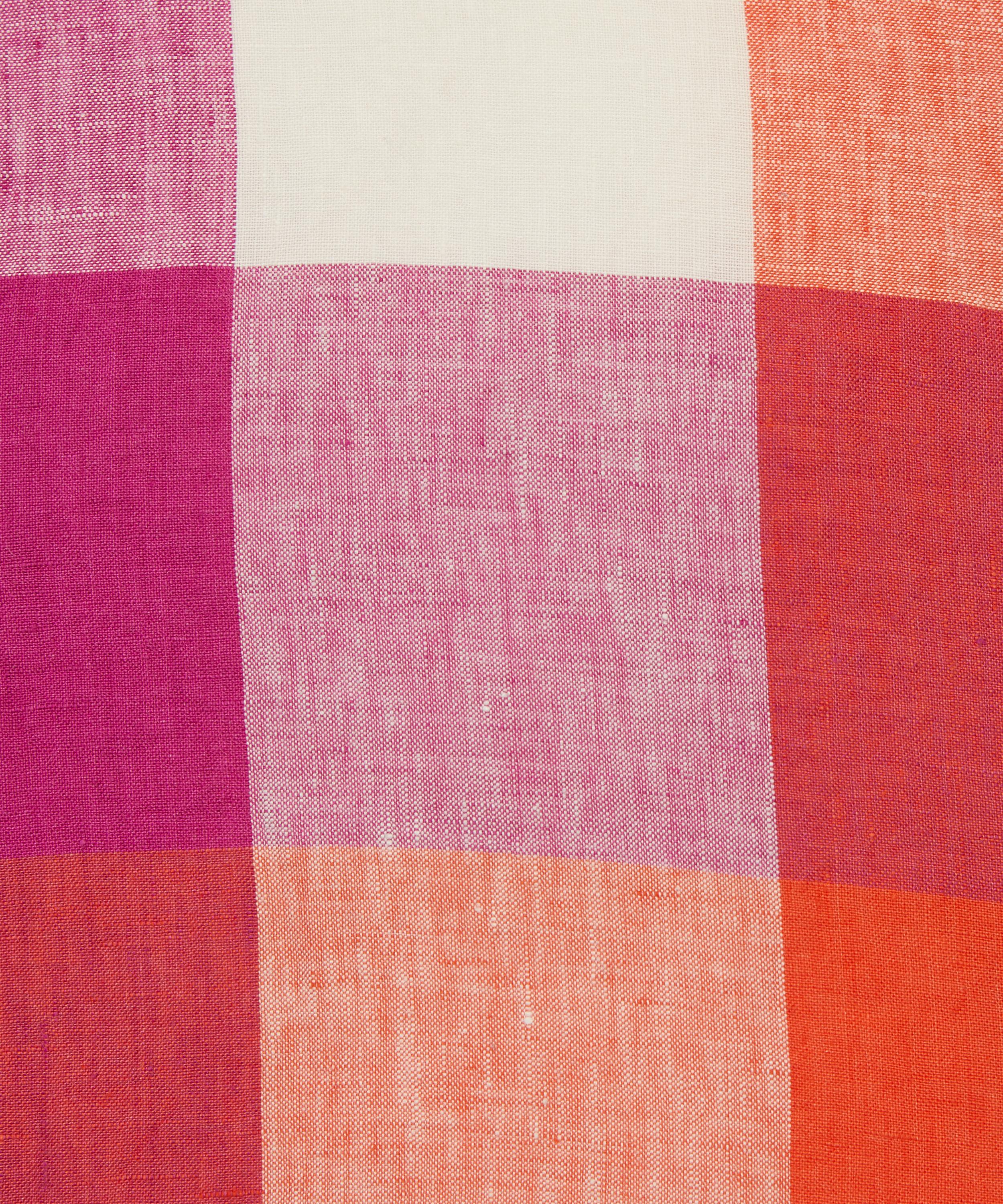 Society of Wanderers - Sherbet Check Ruffle Cushion Cover image number 3