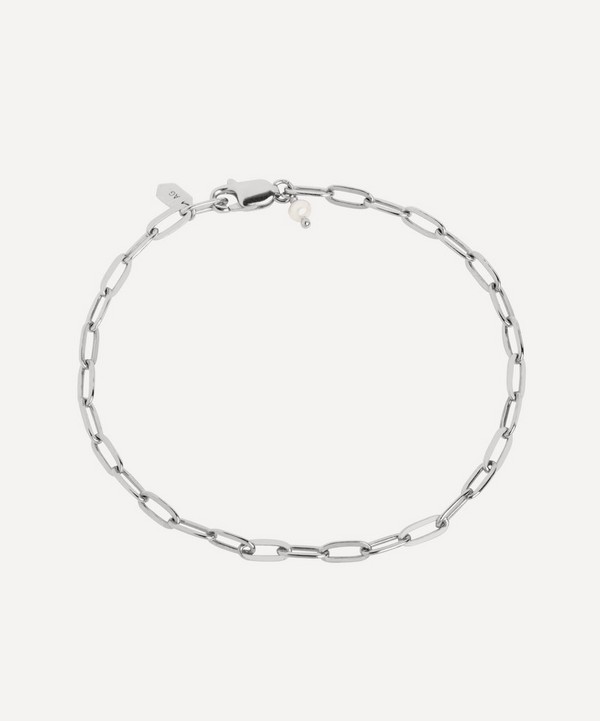 Maria Black - White Rhodium-Plated Gemma Chain Bracelet image number null