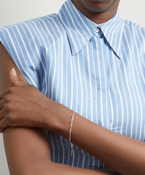 Maria Black - White Rhodium-Plated Gemma Chain Bracelet image number 1