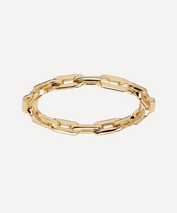 Maria Black - Gold-Plated Gemma Chain Ring image number null