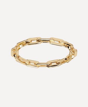 Maria Black - Gold-Plated Gemma Chain Ring image number 0