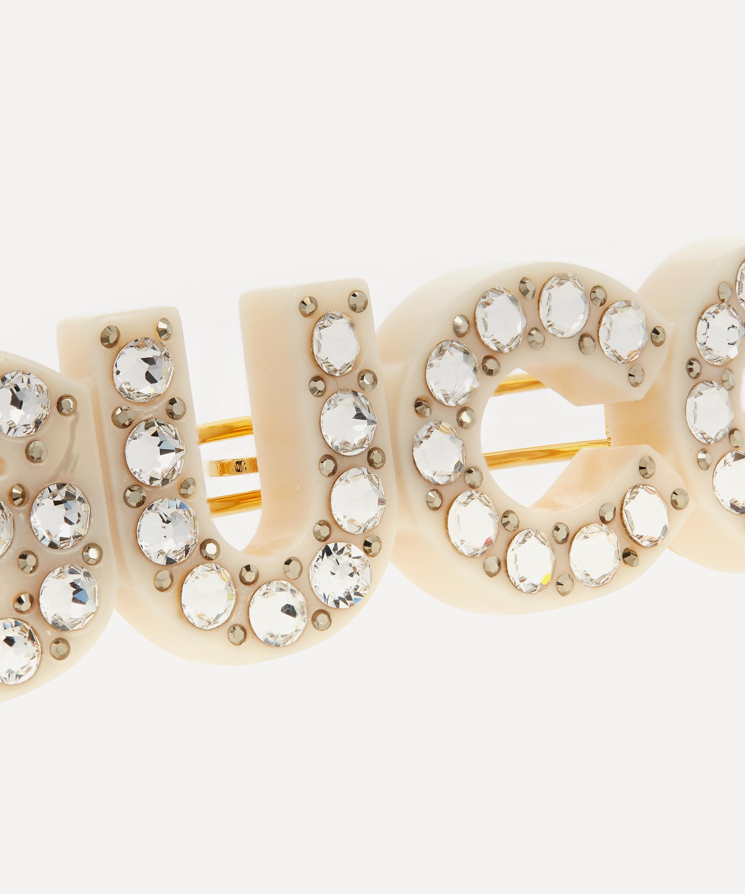 Gucci Crystal Gucci Resin Hair Clip | Liberty