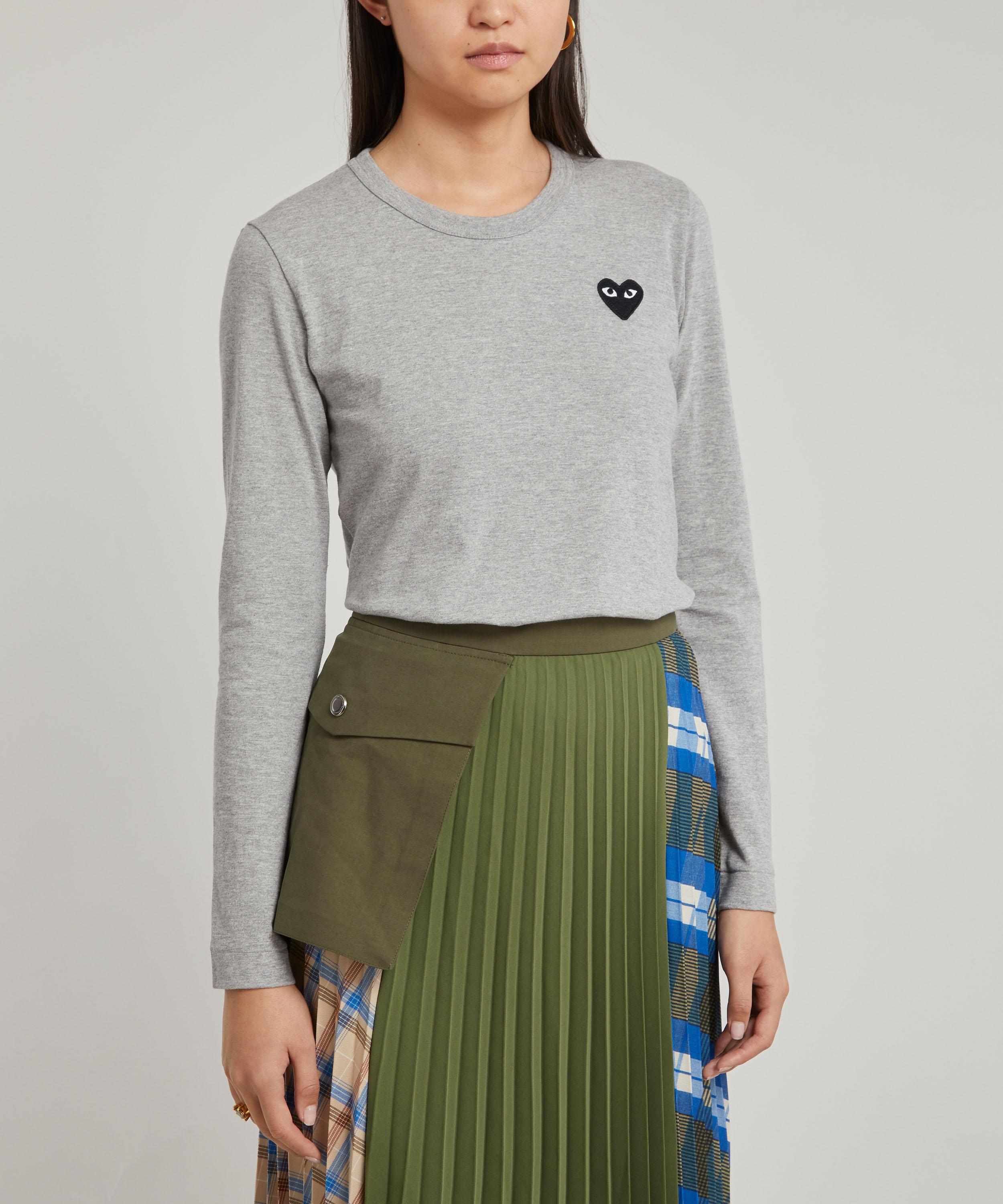 Comme des Garçons Play - Heart Logo Long-Sleeve T-Shirt image number 1