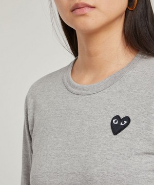 Comme des Garçons Play - Heart Logo Long-Sleeve T-Shirt image number 4